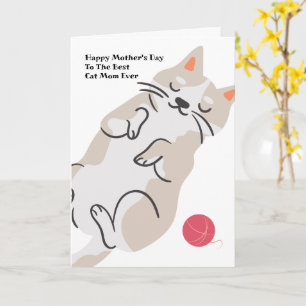 Carte de la Fête des Mères pour Maman Chat