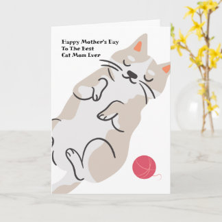 Carte de la Fête des Mères pour Maman Chat