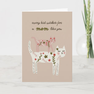 Carte de la fête des mères Pretty Kitties