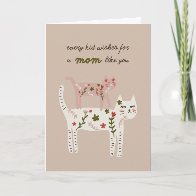 Carte de la fête des mères Pretty Kitties (Devant)