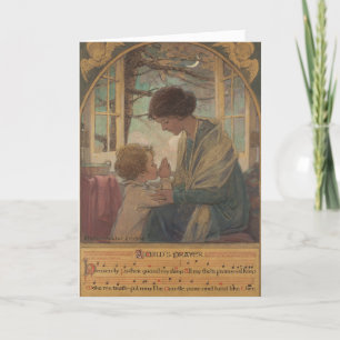 Carte de la fête des mères religieuse vintage