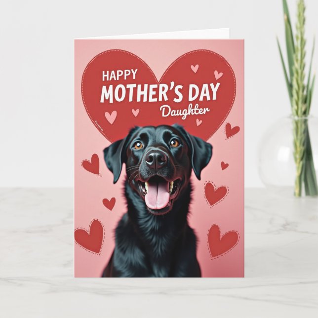 Carte de la fête des mères Rosy Dog (Devant)