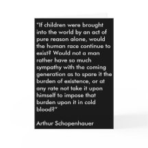 Carte de la fête des mères Schopenhauer