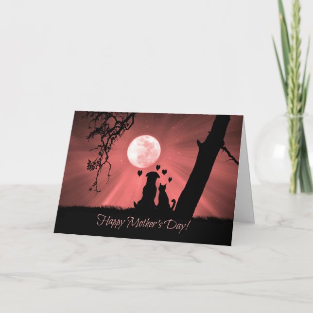 Carte de la fête des mères super mignonne avec chi (Devant)