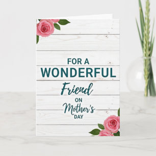 Carte de la fête des mères Teal Friend