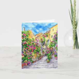 Carte de la Fête des Mères Terrasse de Fleurs