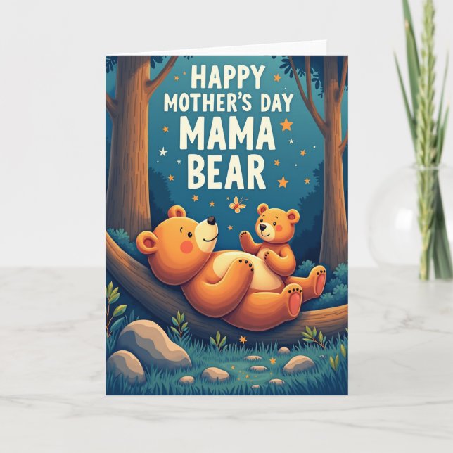 Carte de la Fête des Mères Twilight Mama Bear (Devant)