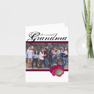 Carte de la fête des mères violet Pansy pour grand