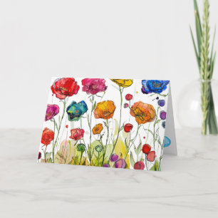 Carte de la fête des mères Vivid Poppy Panorama