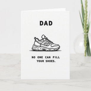 Carte de la Fête des Papas aux baskets cool