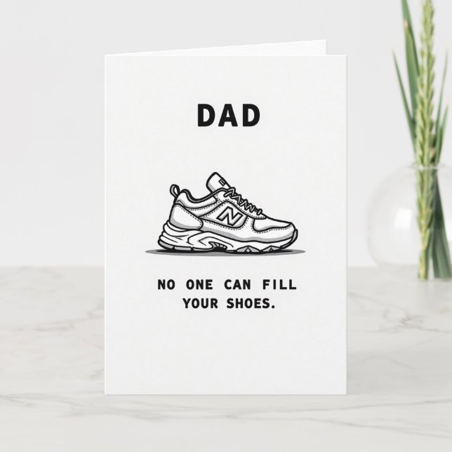 Carte de la Fête des Papas aux baskets cool (Devant)