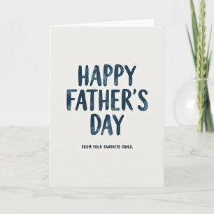 Carte de la Fête des Papas en Jean
