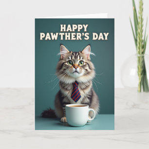 Carte de la Fête des Pattes de Chat Émeraude