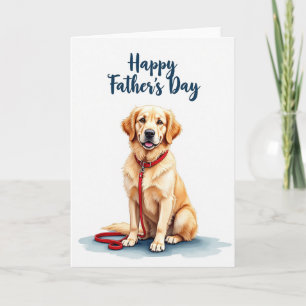 Carte de la Fête des Pères au Chien Doré