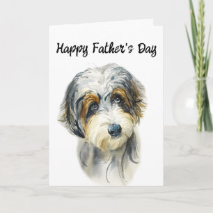 Carte de la fête des pères Aussie Doodle modifiabl