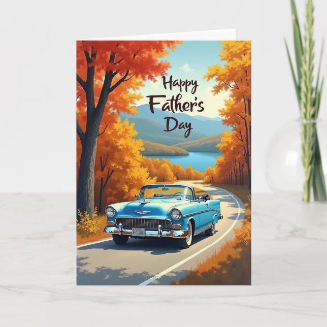 Carte de la Fête des Pères Automne Drive (Devant)