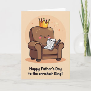 Carte de la Fête des Pères avec Fauteuil Royal