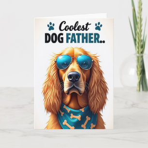 Carte de la Fête des Pères Aviateur Chien Cool