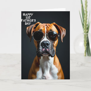 Carte de la fête des pères Aviator Dog