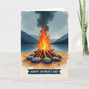 Carte de la Fête des Pères Bonfire