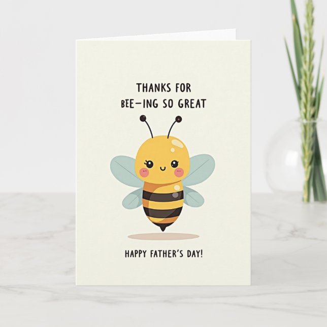 Carte de la Fête des Pères Bumble Bee (Devant)