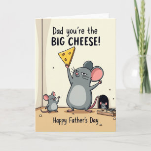 Carte de la Fête des Pères Cheese Champ