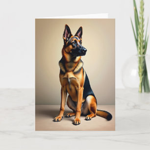 Carte de la Fête des Pères Chien d'Alerte