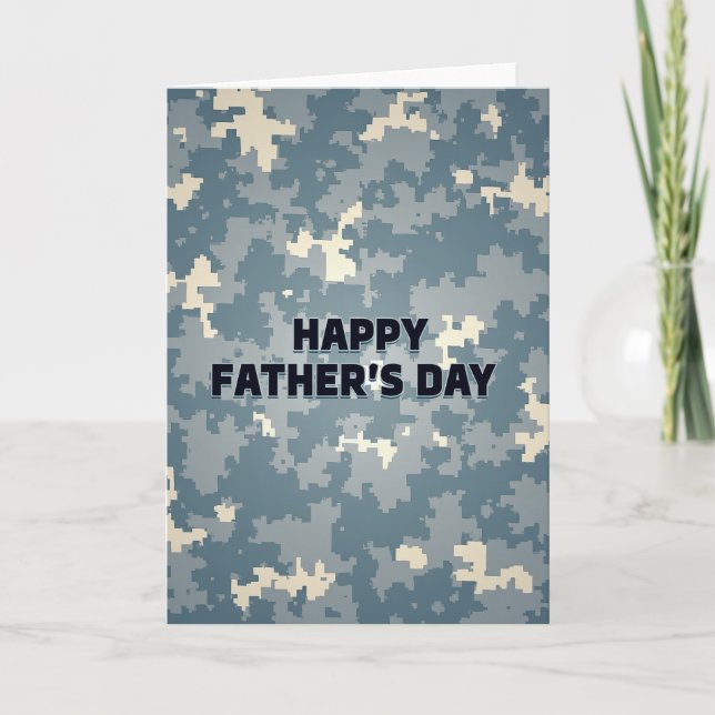Carte de la Fête des Pères Cool Camo (Devant)