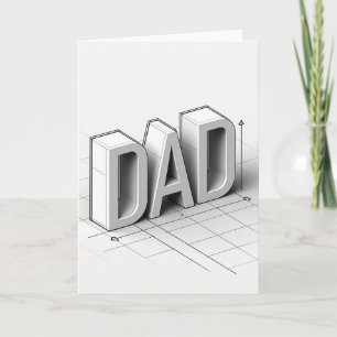 Carte de la Fête des Pères Cool Grey Dad
