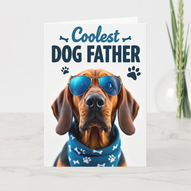 Carte de la Fête des Pères Cool Hound (Devant)