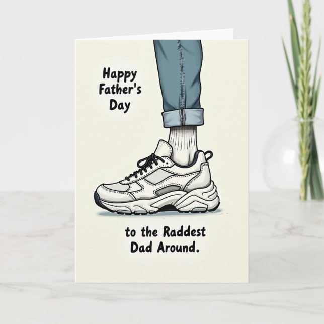 Carte de la Fête des Pères Cool Kicks (Devant)