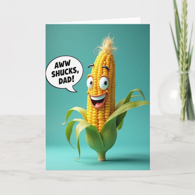 Carte de la Fête des Pères Corn Pop Art (Devant)