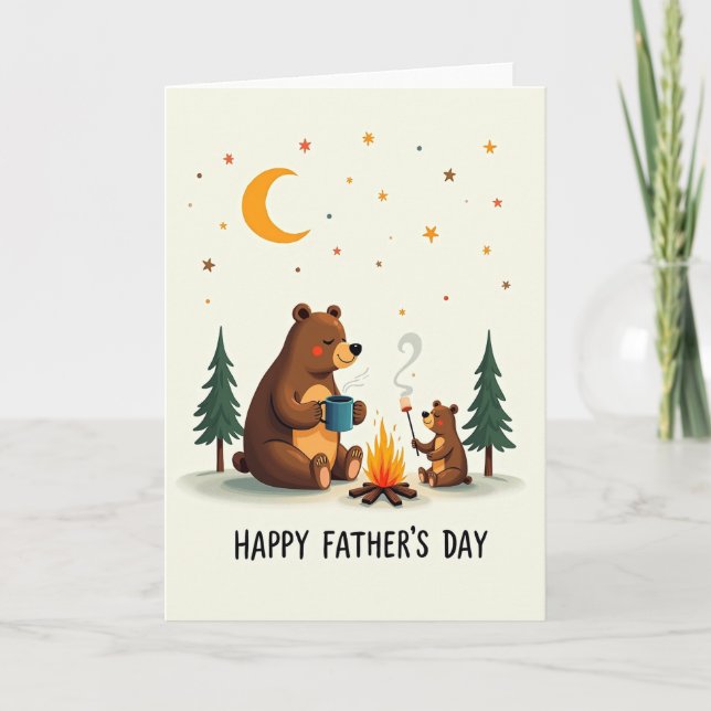 Carte de la Fête des Pères Cozy Bears (Devant)
