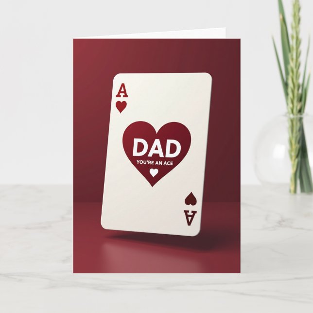 Carte de la Fête des Pères Crimson Ace Papa (Devant)