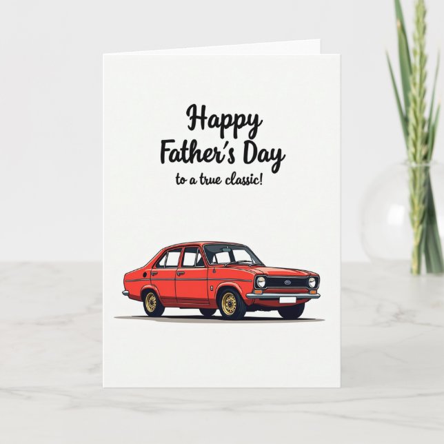 Carte de la Fête des Pères Crimson Auto (Devant)