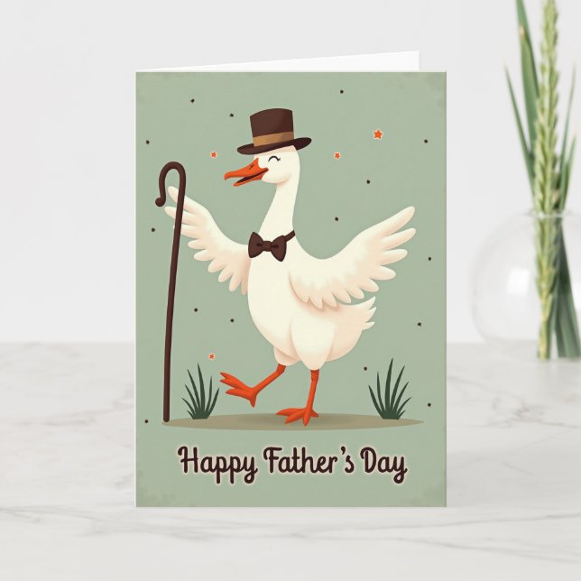 Carte de la Fête des Pères Dapper Bird (Devant)