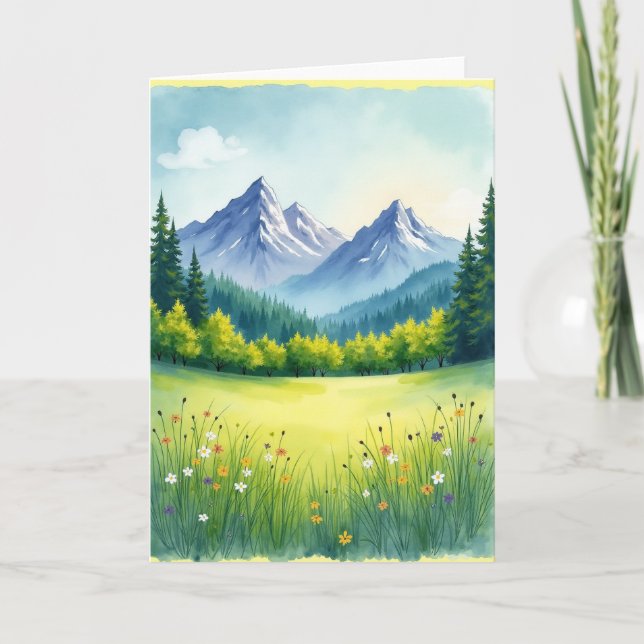Carte de la Fête des Pères de Mountain Meadow (Devant)