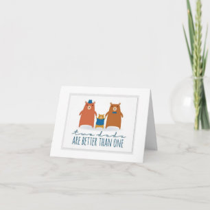 Carte de la Fête des Pères - Deux papas valent mie