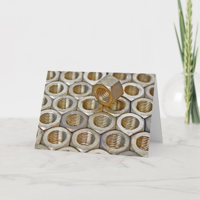 Carte de la fête des pères écrou à un sur un milli (Devant)