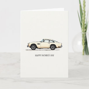 Carte de la Fête des Pères Elegant Coupé