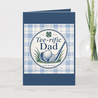 Carte de la fête des pères Golf Dad Super papa