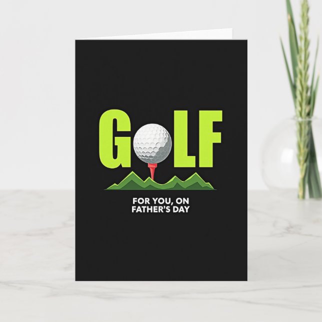 Carte de la Fête des Pères Golf Icon (Devant)