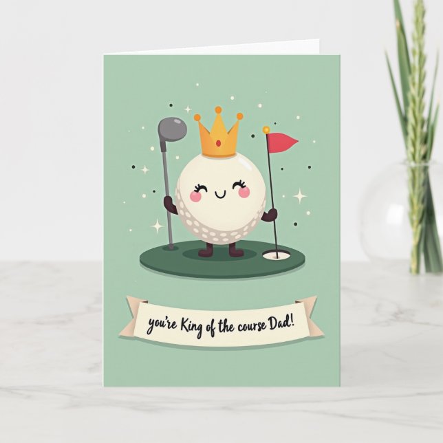 Carte de la Fête des Pères Golf King (Devant)