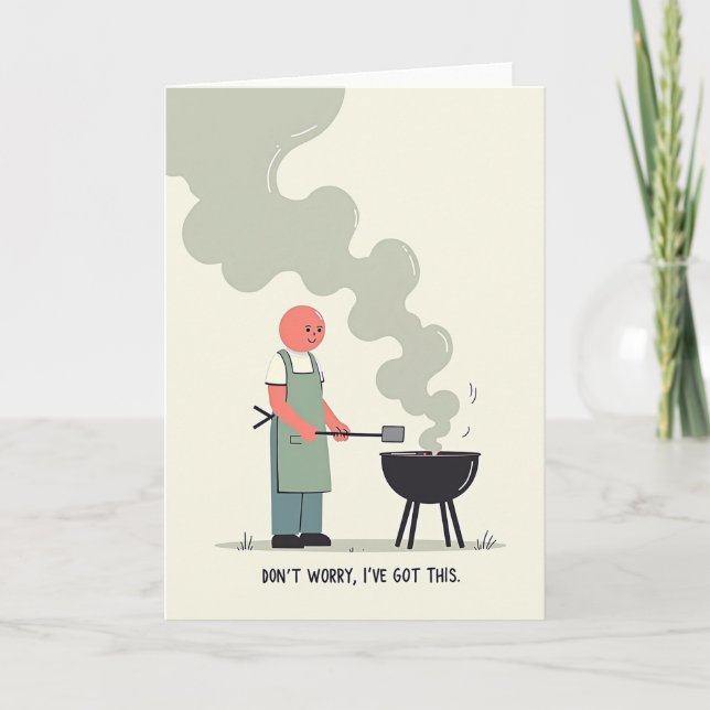 Carte de la Fête des Pères Grillée (Devant)