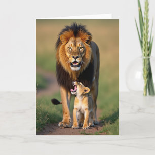 Carte de la Fête des Pères Guardian Lion