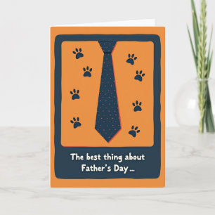 Carte de la Fête des Pères Indigo Paws