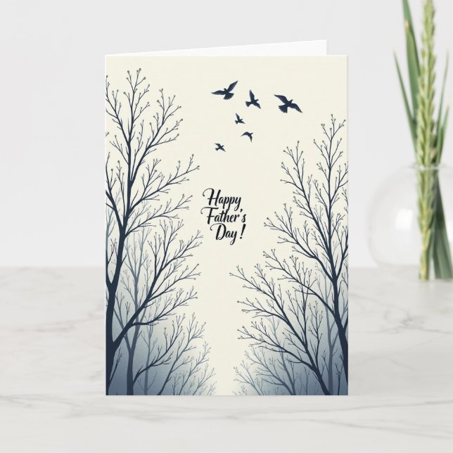 Carte de la Fête des Pères Indigo Trees (Devant)