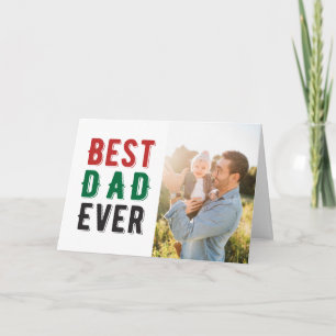 Carte de la fête des pères "Meilleur papa de tous 