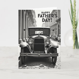 Carte de la Fête des Pères monochrome automatique