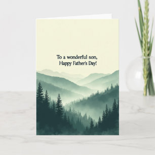 Carte de la Fête des Pères Mountain Son